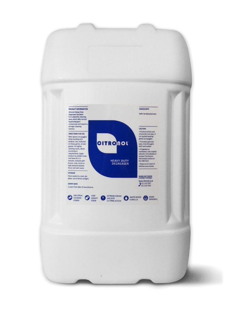 Heavy Duty Degreaser 25L - Clear in a white container